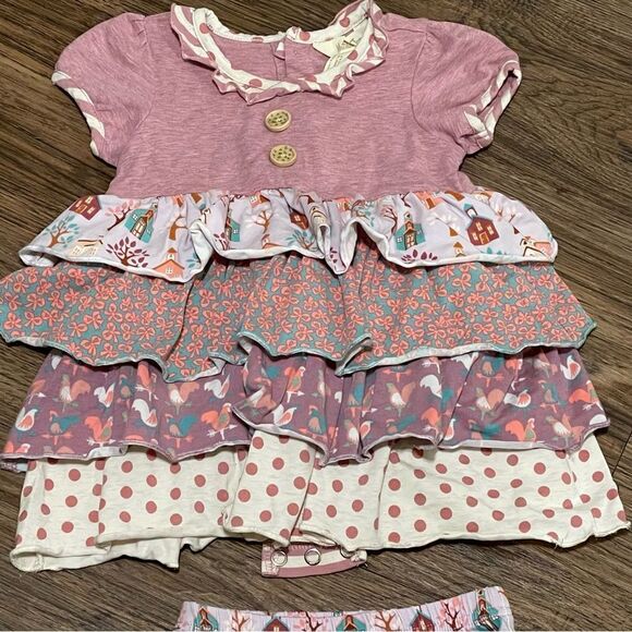 Matilda Jane Dreams Come True Bubble Onsie Dress Pink Cream Blue 12-18 Months - Picture 3 of 10